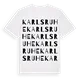 Karlsruhe ordlek t-shirt