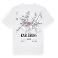 Karlsruhe karta t-shirt