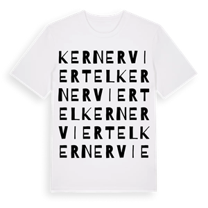 Kernerviertel ordlek t-shirt – ekologisk bomull t-shirt från Pinshirt