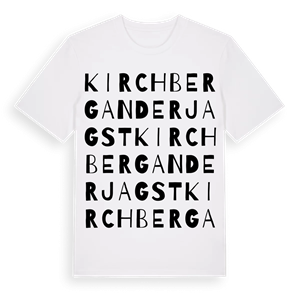 Kirchberg an der Jagst ordlek t-shirt – ekologisk bomull t-shirt från Pinshirt