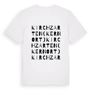 Kirchzarten (Kernort) ordlek t-shirt – ekologisk bomull t-shirt från Pinshirt