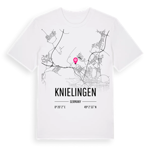 Knielingen karta t-shirt – ekologisk bomull t-shirt från Pinshirt