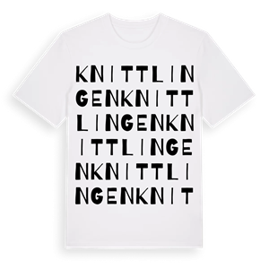 Knittlingen ordlek t-shirt – ekologisk bomull t-shirt från Pinshirt