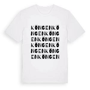 Köngen ordlek t-shirt – ekologisk bomull t-shirt från Pinshirt
