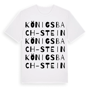 Königsbach-Stein ordlek t-shirt – ekologisk bomull t-shirt från Pinshirt