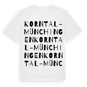 Korntal-Münchingen ordlek t-shirt – ekologisk bomull t-shirt från Pinshirt