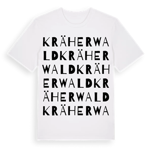 Kräherwald ordlek t-shirt – ekologisk bomull t-shirt från Pinshirt