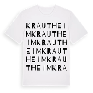 Krautheim ordlek t-shirt – ekologisk bomull t-shirt från Pinshirt