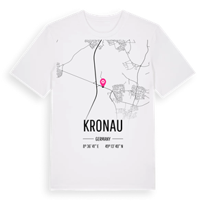 Kronau karta t-shirt – ekologisk bomull t-shirt från Pinshirt