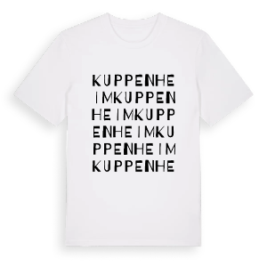Kuppenheim ordlek t-shirt – ekologisk bomull t-shirt från Pinshirt