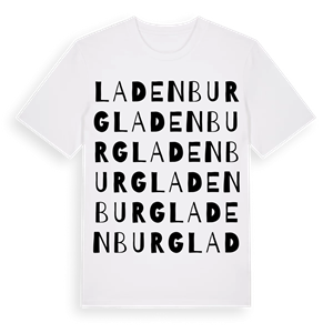Ladenburg ordlek t-shirt – ekologisk bomull t-shirt från Pinshirt