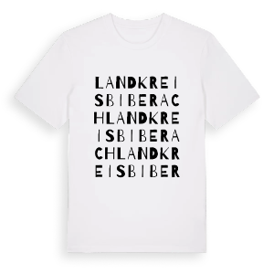 Landkreis Biberach ordlek t-shirt – ekologisk bomull t-shirt från Pinshirt