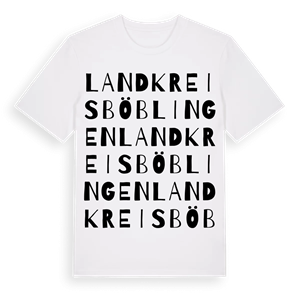 Landkreis Böblingen ordlek t-shirt – ekologisk bomull t-shirt från Pinshirt