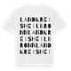 Landkreis Heilbronn ordlek t-shirt