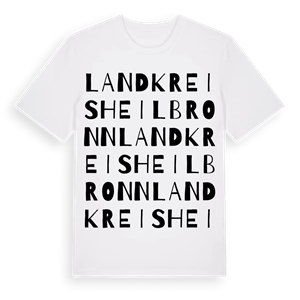 Landkreis Heilbronn ordlek t-shirt – ekologisk bomull t-shirt från Pinshirt