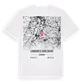 Landkreis Karlsruhe karta t-shirt