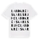 Landkreis Karlsruhe ordlek t-shirt