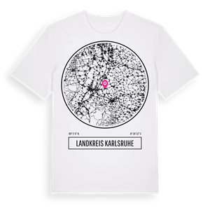 Landkreis Karlsruhe t-shirt – ekologisk bomull t-shirt från Pinshirt