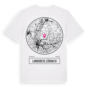 Landkreis Lörrach t-shirt – ekologisk bomull t-shirt från Pinshirt