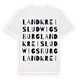 Landkreis Ludwigsburg ordlek t-shirt