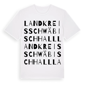 Landkreis Schwäbisch Hall ordlek t-shirt – ekologisk bomull t-shirt från Pinshirt