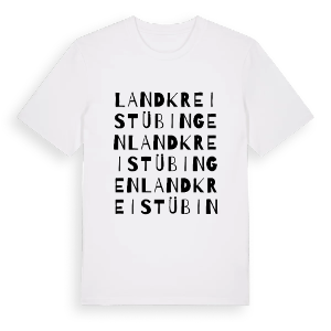 Landkreis Tübingen ordlek t-shirt – ekologisk bomull t-shirt från Pinshirt