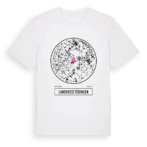 Landkreis Tübingen t-shirt – ekologisk bomull t-shirt från Pinshirt