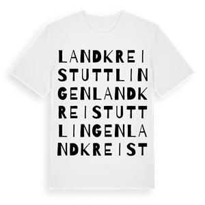Landkreis Tuttlingen ordlek t-shirt – ekologisk bomull t-shirt från Pinshirt