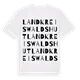 Landkreis Waldshut ordlek t-shirt