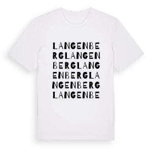 Langenberg ordlek t-shirt – ekologisk bomull t-shirt från Pinshirt