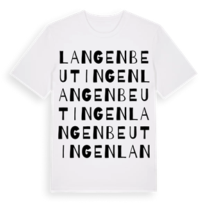 Langenbeutingen ordlek t-shirt – ekologisk bomull t-shirt från Pinshirt
