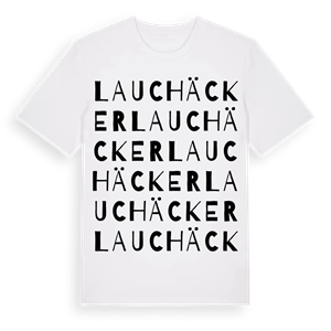 Lauchäcker ordlek t-shirt – ekologisk bomull t-shirt från Pinshirt