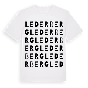 Lederberg ordlek t-shirt – ekologisk bomull t-shirt från Pinshirt