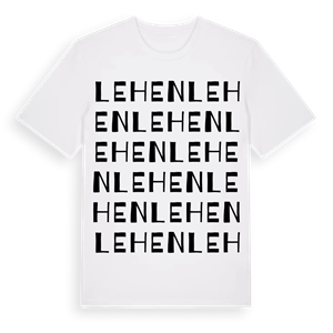 Lehen ordlek t-shirt – ekologisk bomull t-shirt från Pinshirt