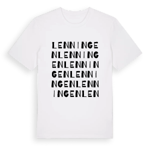 Lenningen ordlek t-shirt – ekologisk bomull t-shirt från Pinshirt