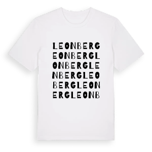 Leonberg ordlek t-shirt – ekologisk bomull t-shirt från Pinshirt