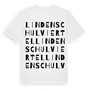 Lindenschulviertel ordlek t-shirt – ekologisk bomull t-shirt från Pinshirt
