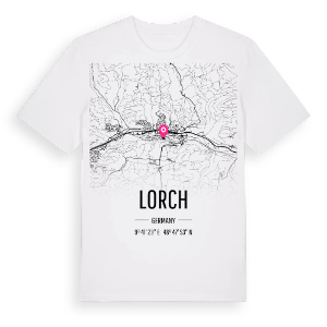 Lorch karta t-shirt – ekologisk bomull t-shirt från Pinshirt