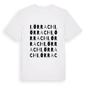 Lörrach ordlek t-shirt – ekologisk bomull t-shirt från Pinshirt
