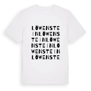 Löwenstein ordlek t-shirt – ekologisk bomull t-shirt från Pinshirt