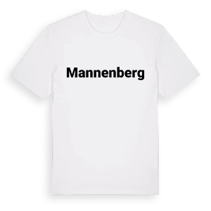 Mannenberg fetstil t-shirt – ekologisk bomull t-shirt från Pinshirt