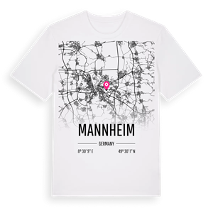Mannheim karta t-shirt – ekologisk bomull t-shirt från Pinshirt