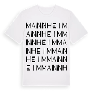Mannheim ordlek t-shirt – ekologisk bomull t-shirt från Pinshirt