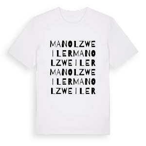 Manolzweiler ordlek t-shirt – ekologisk bomull t-shirt från Pinshirt
