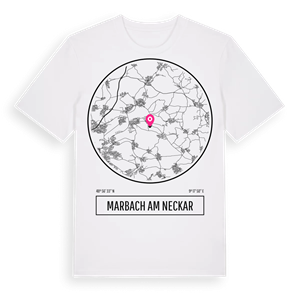 Marbach am Neckar t-shirt – ekologisk bomull t-shirt från Pinshirt