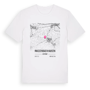 Massenbachhausen karta t-shirt – ekologisk bomull t-shirt från Pinshirt