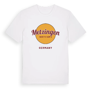 Metzingen cirkel t-shirt – ekologisk bomull t-shirt från Pinshirt