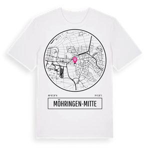 Möhringen-Mitte t-shirt – ekologisk bomull t-shirt från Pinshirt