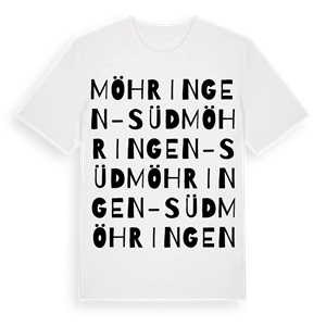 Möhringen-Süd ordlek t-shirt – ekologisk bomull t-shirt från Pinshirt