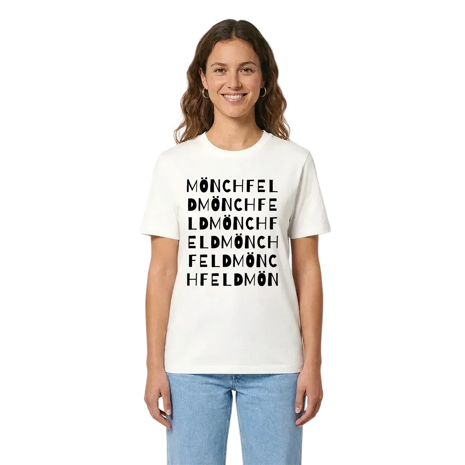Mönchfeld ordlek t-shirt – White, i miljö